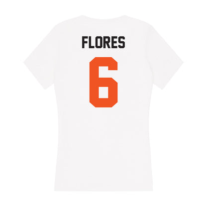 Oklahoma State - NCAA Football : Zane Flores - Women's V-Neck T-Shirt-1