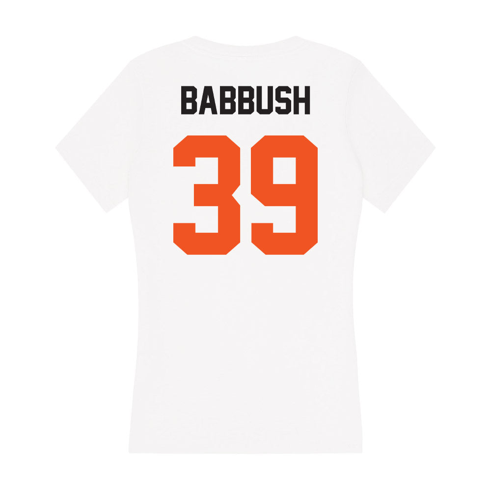 Oklahoma State - NCAA Football : Sam Babbush - Women's V-Neck T-Shirt-1