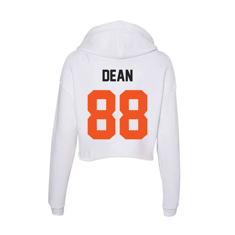 Oklahoma State - NCAA Football : Landon Dean - Women's Crop Fleece Hoodie-1