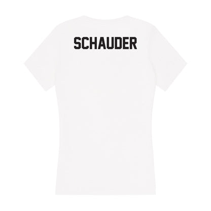 Oklahoma State - NCAA Equestrian : Avery Schauder - Women's V-Neck T-Shirt-1