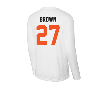 Oklahoma State - NCAA Baseball : Matthew Brown - Activewear Long Sleeve T-Shirt-1