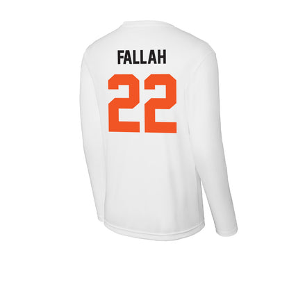 Oklahoma State - NCAA Men's Basketball : Parsa Fallah - Activewear Long Sleeve T-Shirt-1