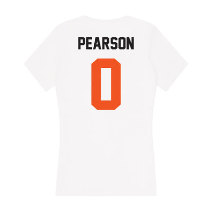 Oklahoma State - NCAA Women's Soccer : Peyton Pearson - Women's V-Neck T-Shirt-1