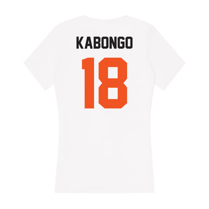 Oklahoma State - NCAA Football : David Kabongo - Women's V-Neck T-Shirt-1