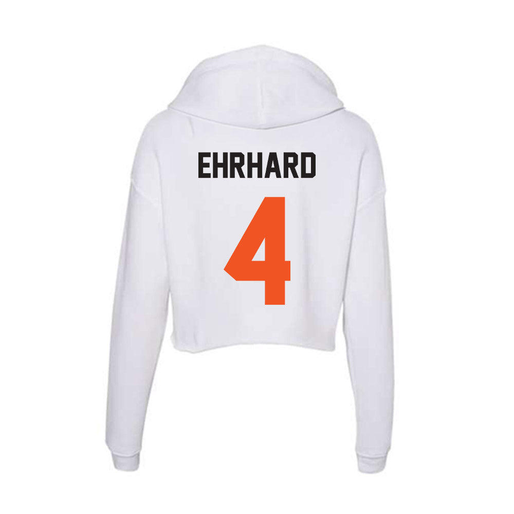 Oklahoma State - NCAA Baseball : Zach Ehrhard - Women's Crop Fleece Hoodie-1