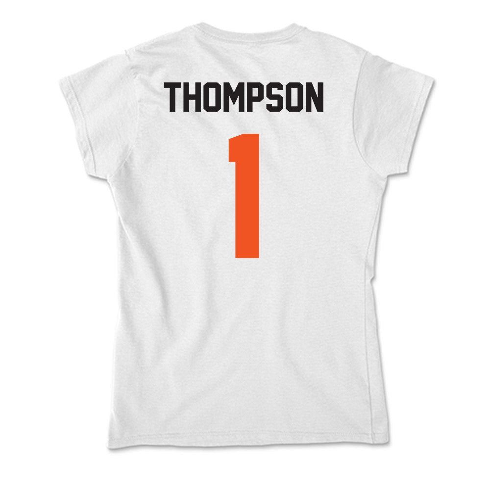 Oklahoma State - NCAA Men's Basketball : Bryce Thompson - Soft Style Women’s T-Shirt-1