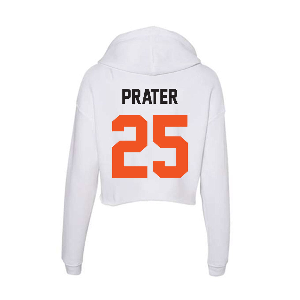 Oklahoma State - NCAA Women's Basketball : Chandler Prater - Women's Crop Fleece Hoodie-1