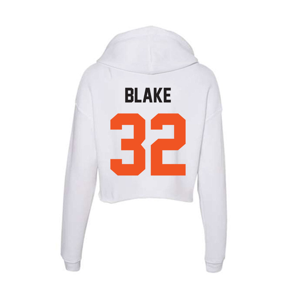 Oklahoma State - NCAA Baseball : Drew Blake - Women's Crop Fleece Hoodie-1