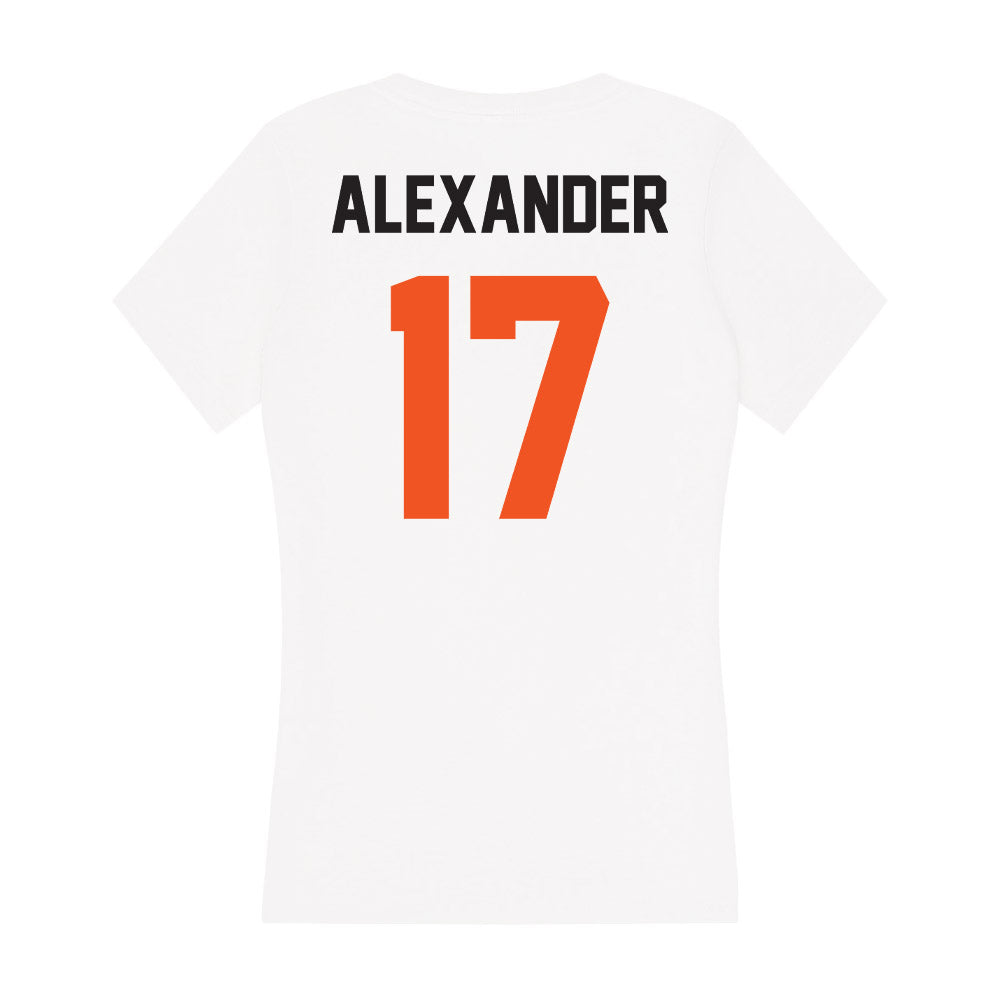 Oklahoma State - NCAA Baseball : Elijah Alexander - Women's V-Neck T-Shirt-1