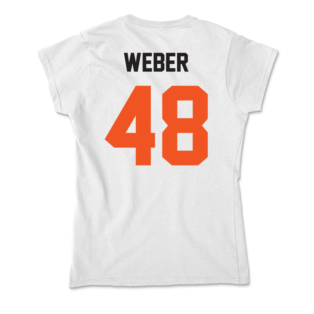 Oklahoma State - NCAA Baseball : Aaron Weber - Soft Style Women’s T-Shirt-1