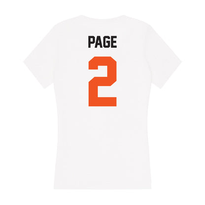 Oklahoma State - NCAA Softball : Sophie Page - Women's V-Neck T-Shirt-1