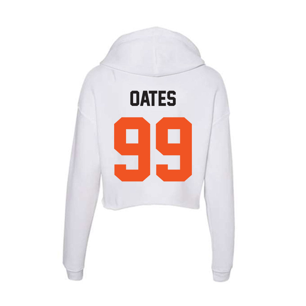 Oklahoma State - NCAA Football : Iman Oates - Women's Crop Fleece Hoodie-1