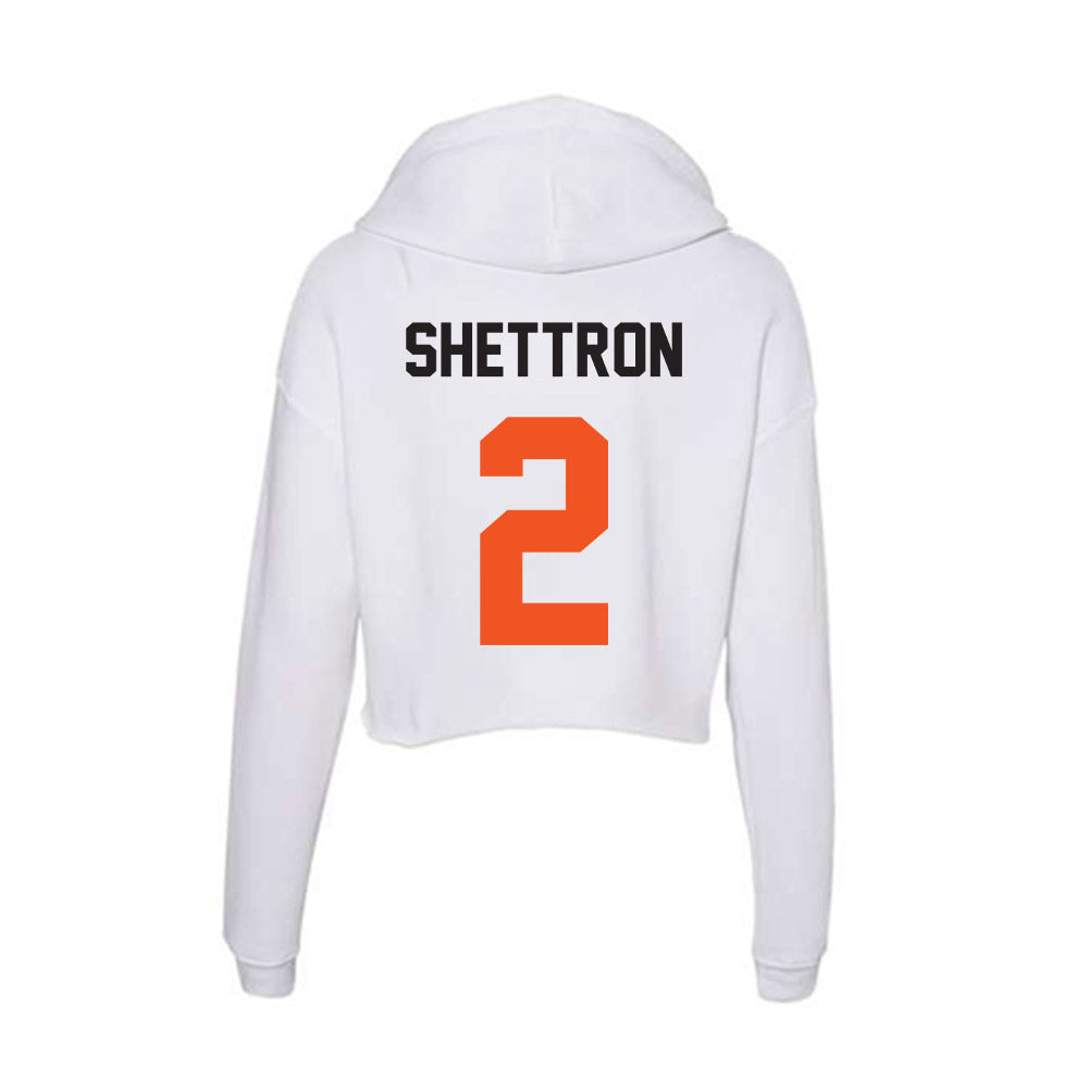 Oklahoma State - NCAA Football : Talyn Shettron - Women's Crop Fleece Hoodie-1