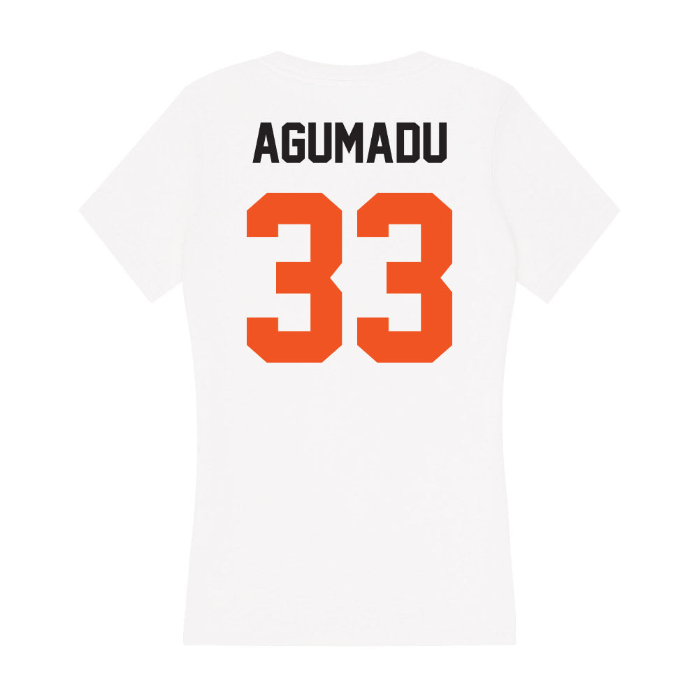 Oklahoma State - NCAA Football : Jonathan Agumadu - Women's V-Neck T-Shirt-1