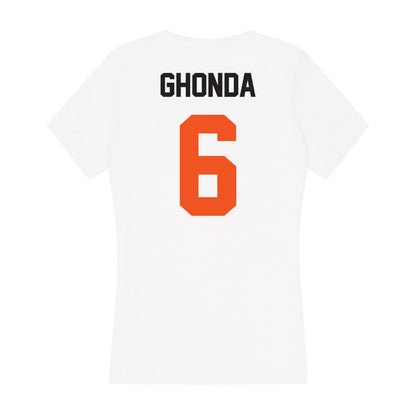 Oklahoma State - NCAA Women's Soccer : Adelhia Ghonda - Women's V-Neck T-Shirt-1