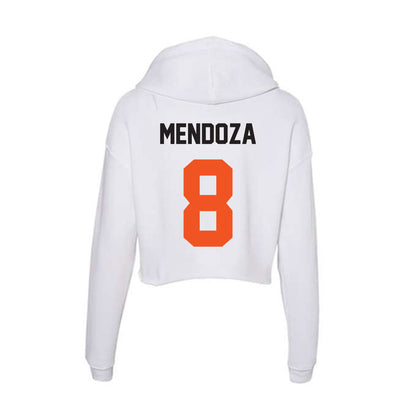 Oklahoma State - NCAA Women's Soccer : Jenna Mendoza - Women's Crop Fleece Hoodie-1