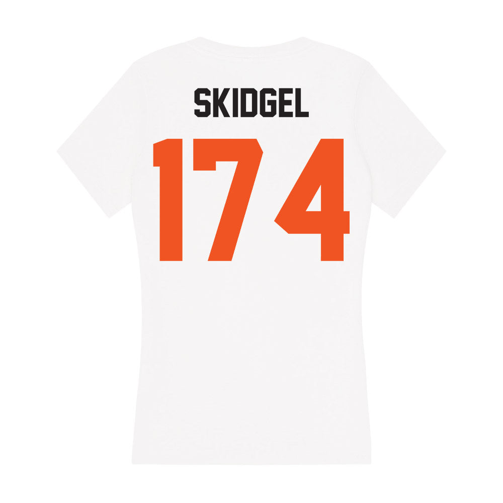 Oklahoma State - NCAA Wrestling : Blake Skidgel - Women's V-Neck T-Shirt-1