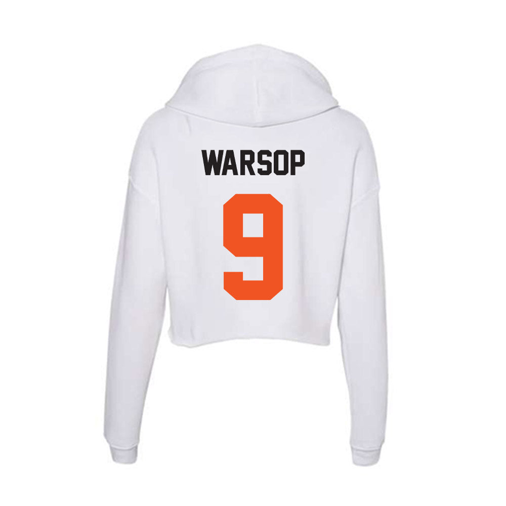 Oklahoma State - NCAA Softball : Tia Warsop - Women's Crop Fleece Hoodie-1