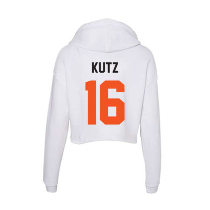 Oklahoma State - NCAA Softball : Katie Kutz - Women's Crop Fleece Hoodie-1