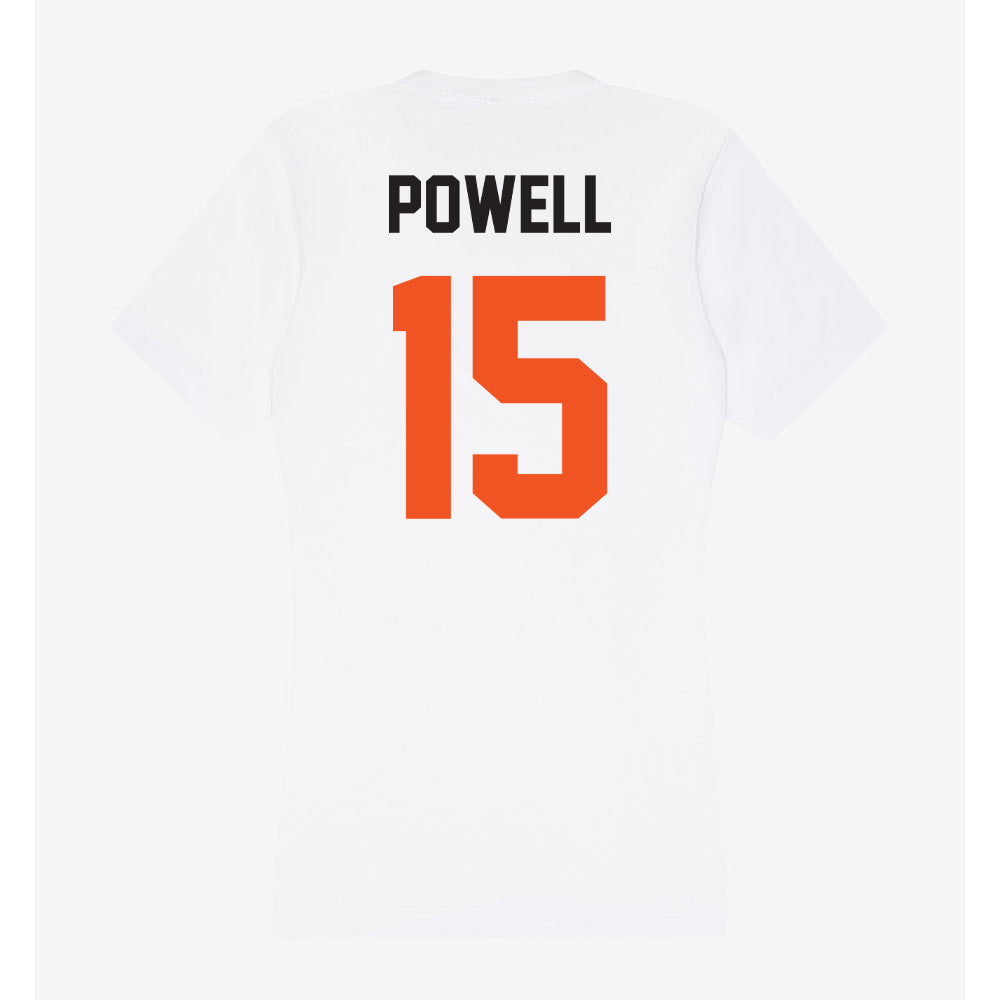 Oklahoma State - NCAA Football : Kameron Powell - Women's V-Neck T-Shirt-1