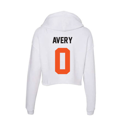 Oklahoma State - NCAA Men's Basketball : Marchelus Avery - Women's Crop Fleece Hoodie-1