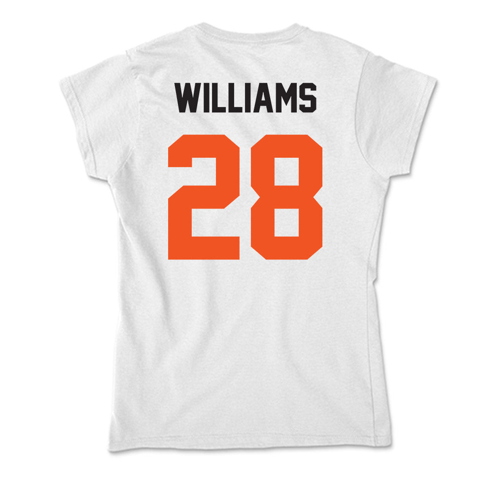 Oklahoma State - NCAA Football : Elijah Williams - Soft Style Women’s T-Shirt-1