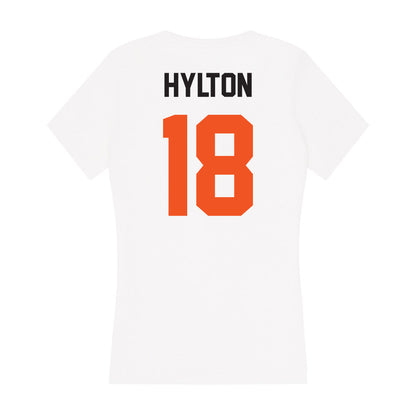 Oklahoma State - NCAA Football : Kobe Hylton - Women's V-Neck T-Shirt-1