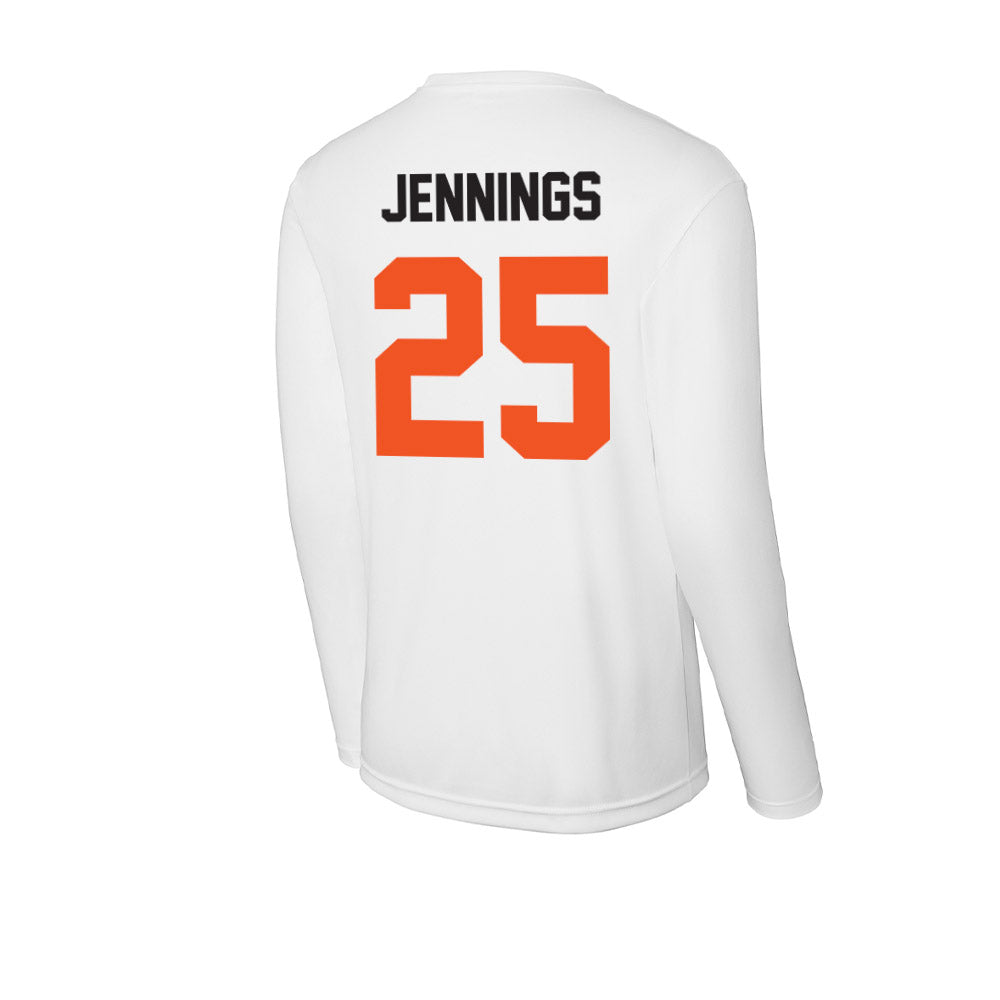 Oklahoma State - NCAA Men's Basketball : Robert Jennings - Activewear Long Sleeve T-Shirt