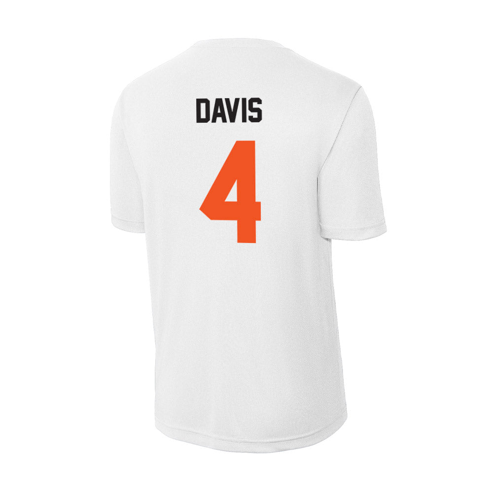 Oklahoma State - NCAA Men's Basketball : Davonte Davis - Activewear T-Shirt-1