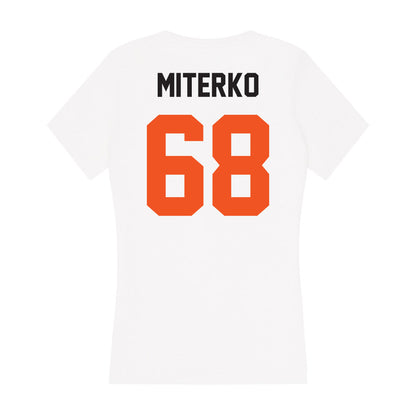 Oklahoma State - NCAA Football : Taylor Miterko - Women's V-Neck T-Shirt-1