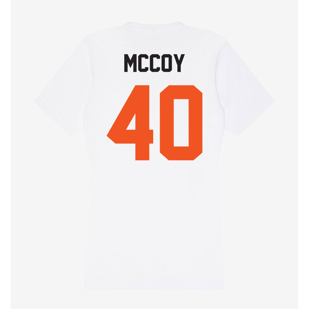 Oklahoma State - NCAA Football : Taje McCoy - Women's V-Neck T-Shirt-1