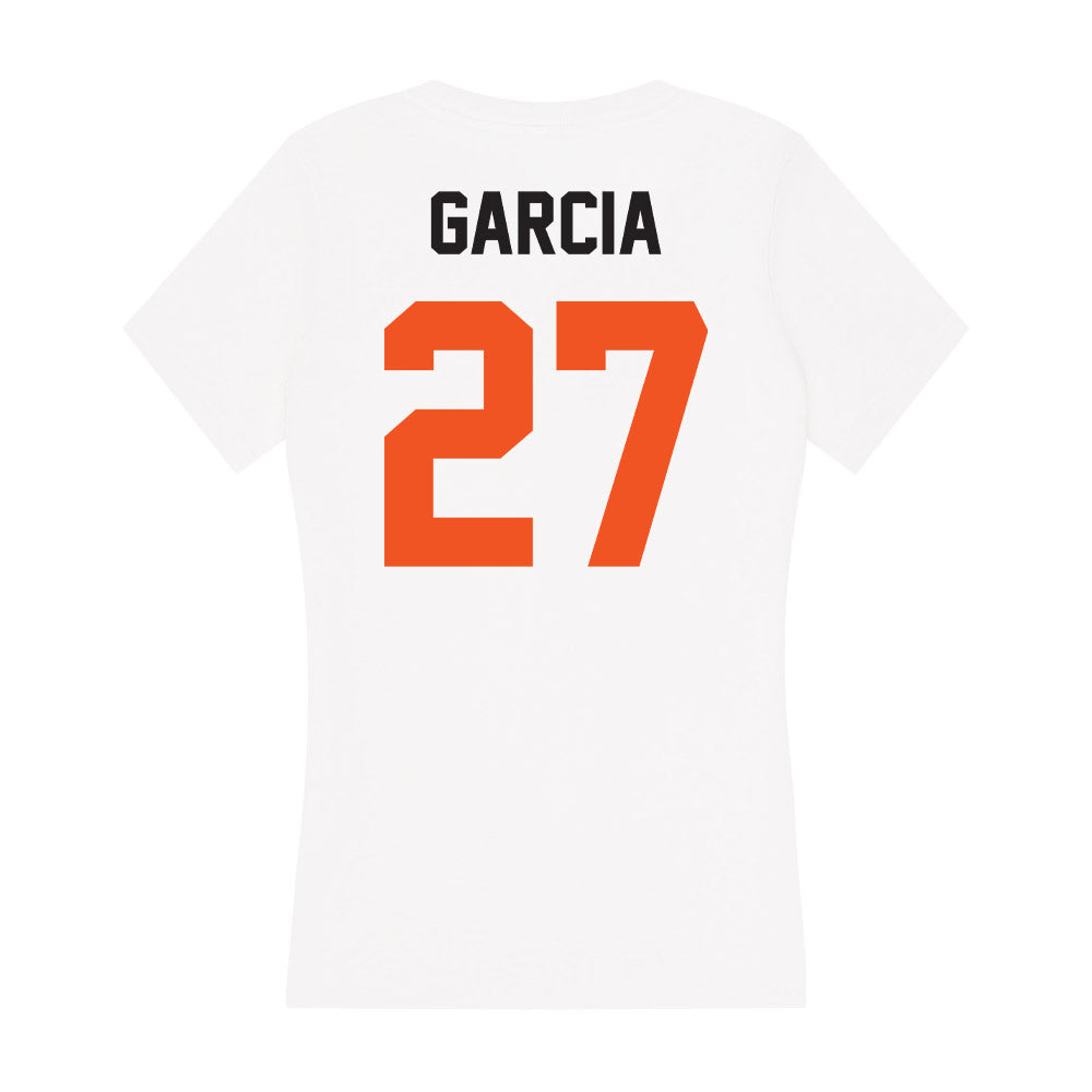 Oklahoma State - NCAA Baseball : Samuel Garcia - Women's V-Neck T-Shirt-1