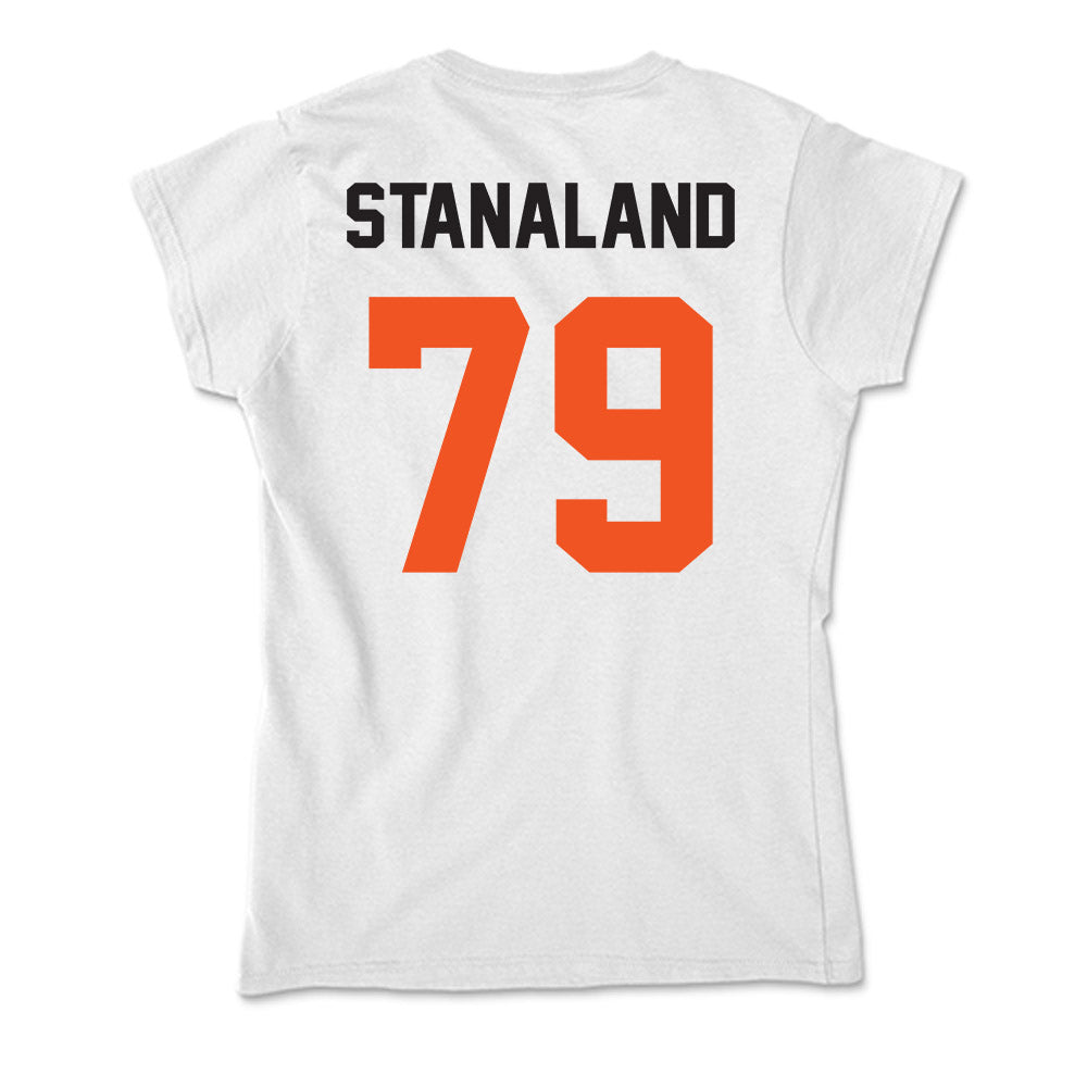 Oklahoma State - NCAA Football : Gage Stanaland - Soft Style Women’s T-Shirt-1