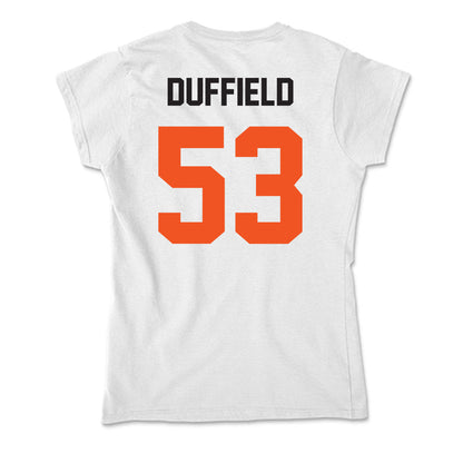 Oklahoma State - NCAA Football : Jaxson Duffield - Soft Style Women’s T-Shirt-1