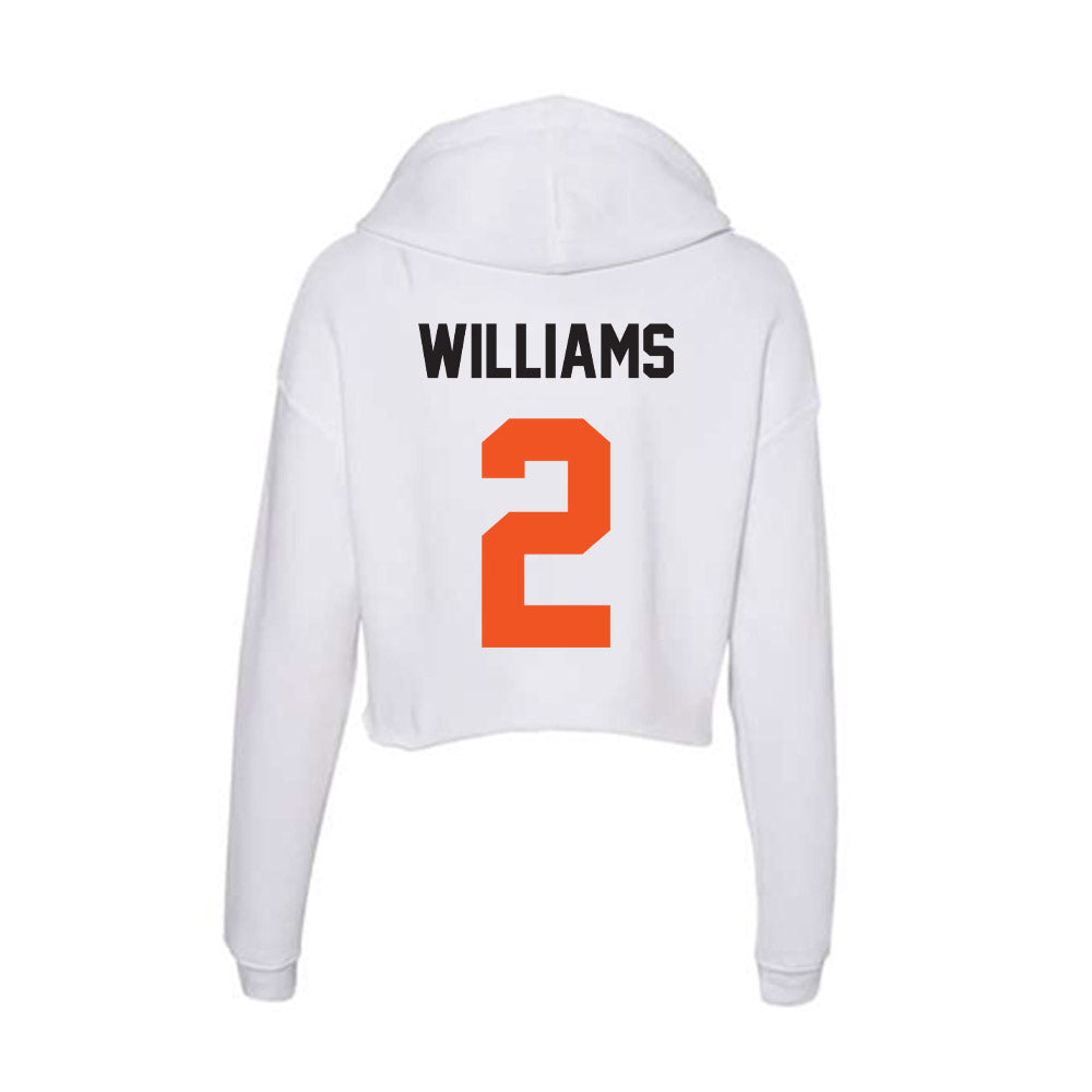 Oklahoma State - NCAA Women's Soccer : Mabry Williams - Women's Crop Fleece Hoodie-1