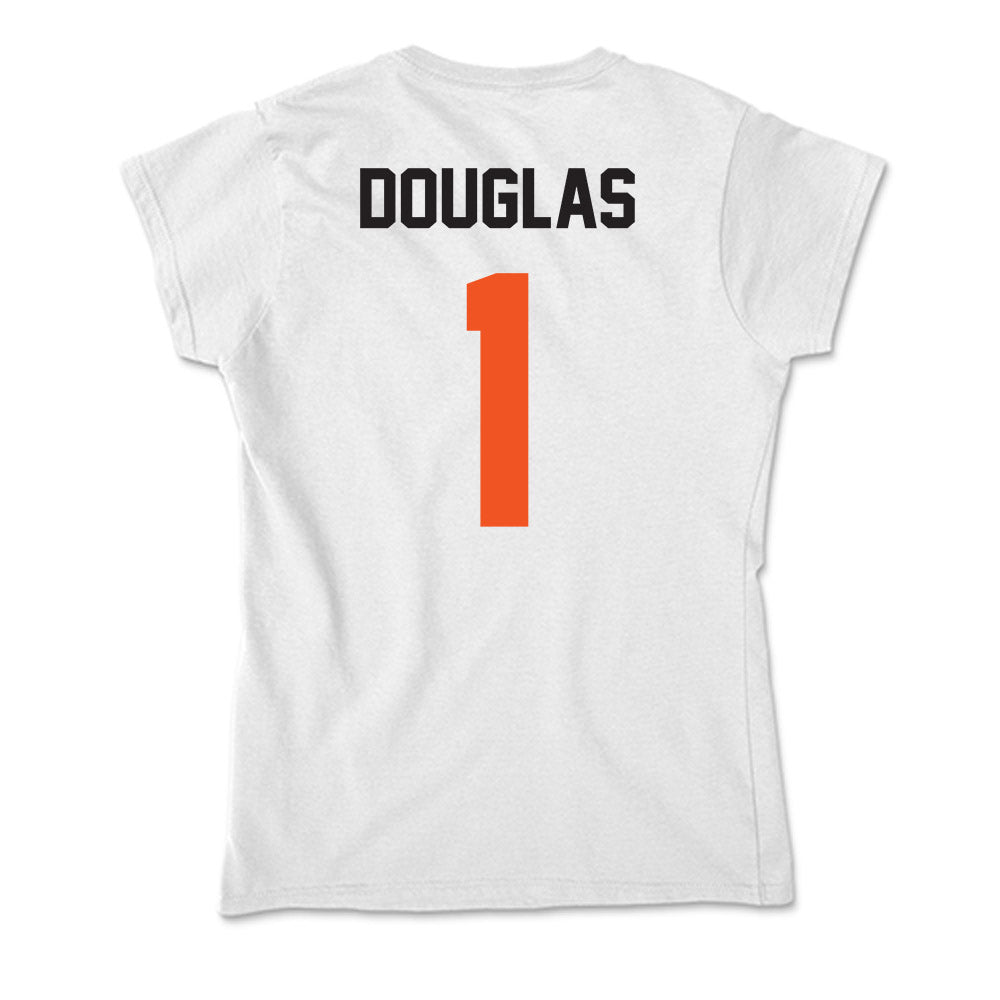 Oklahoma State - NCAA Women's Basketball : Ale'jah Douglas - Soft Style Women’s T-Shirt-1