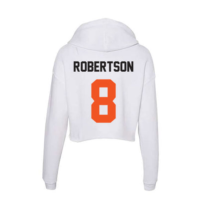 Oklahoma State - NCAA Football : Parker Robertson - Women's Crop Fleece Hoodie-1