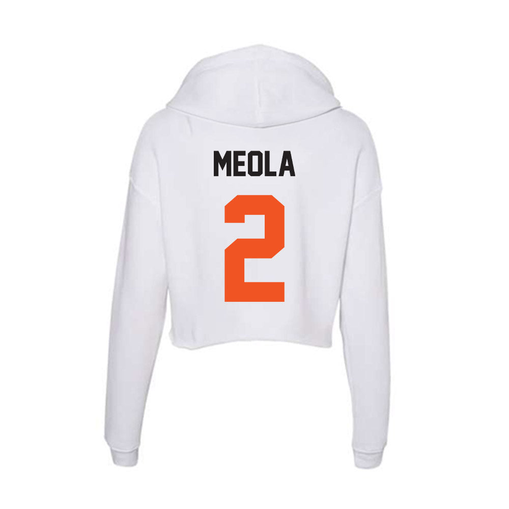 Oklahoma State - NCAA Baseball : Aidan Meola - Women's Crop Fleece Hoodie-1