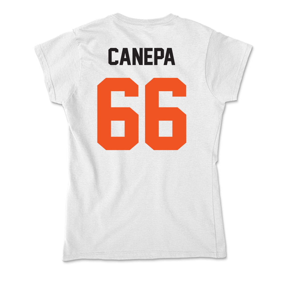 Oklahoma State - NCAA Football : Louie Canepa - Soft Style Women’s T-Shirt-1