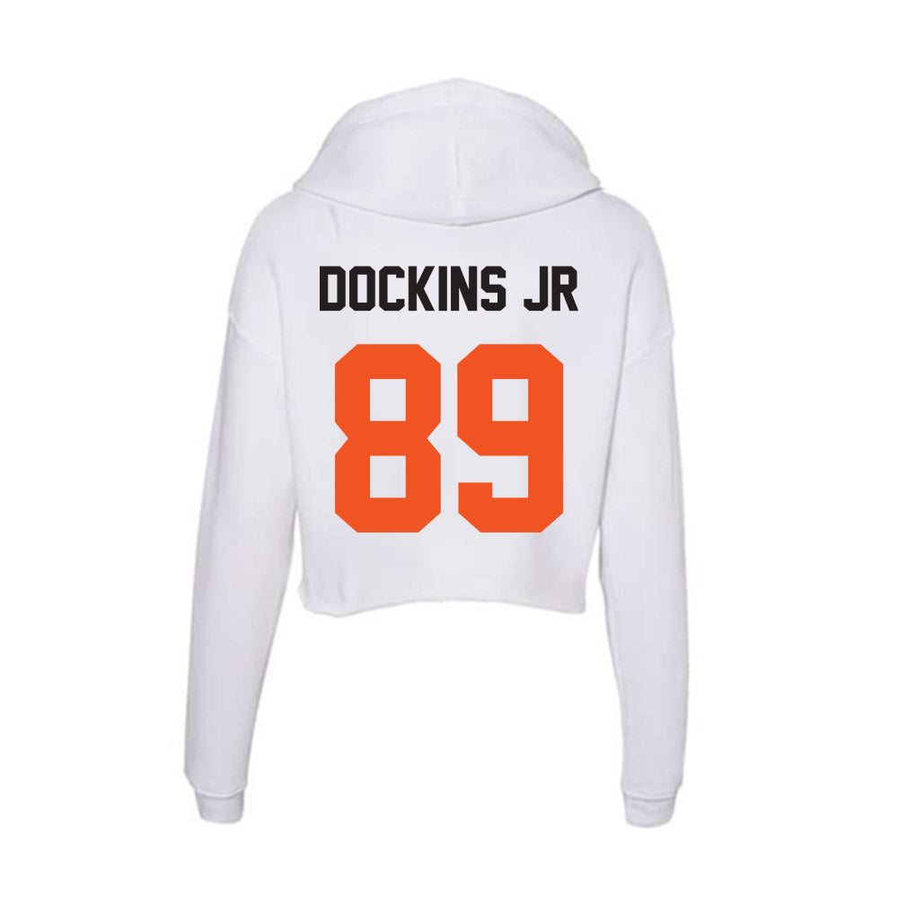 Oklahoma State - NCAA Football : Marcus Dockins Jr - Women's Crop Fleece Hoodie-1