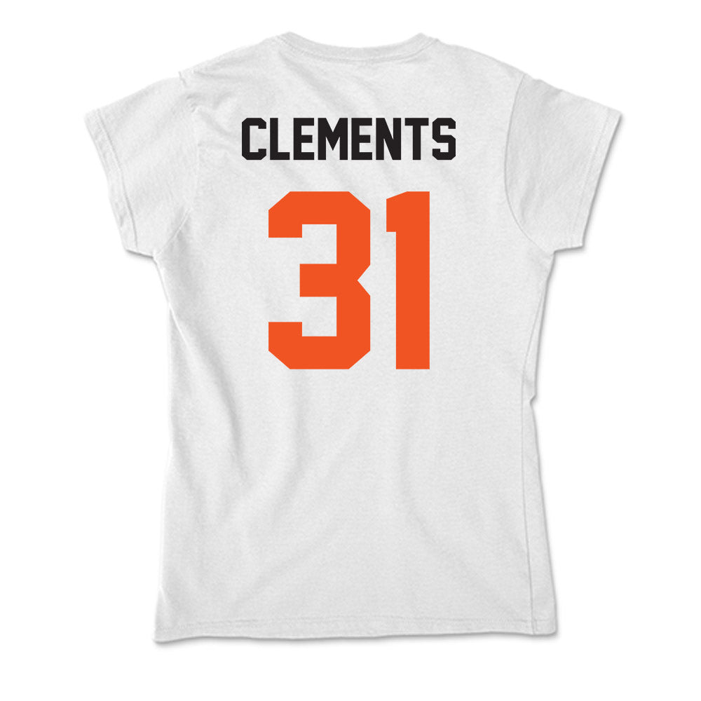 Oklahoma State - NCAA Football : Chance Clements - Soft Style Women’s T-Shirt-1