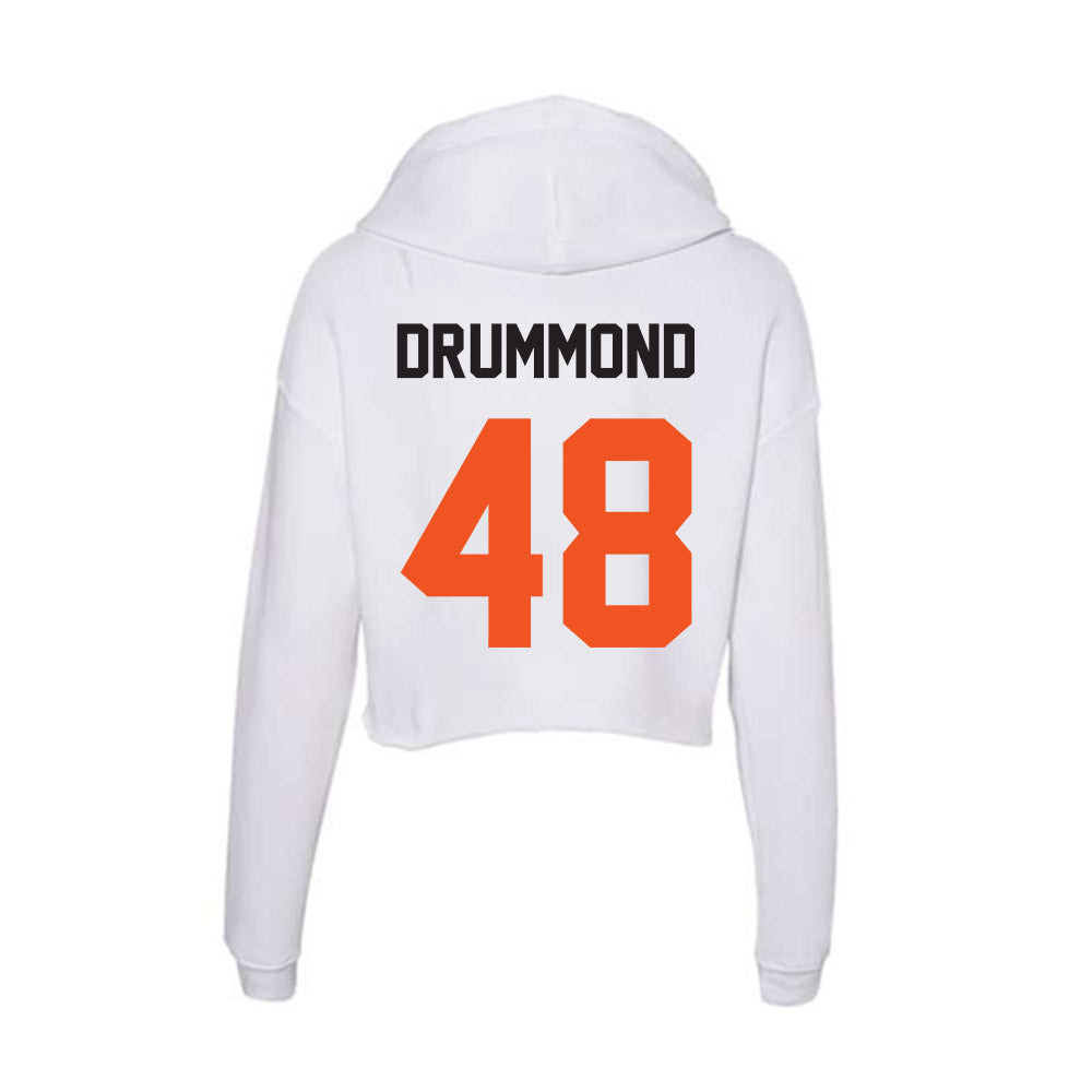 Oklahoma State - NCAA Football : Bryce Drummond - Women's Crop Fleece Hoodie-1