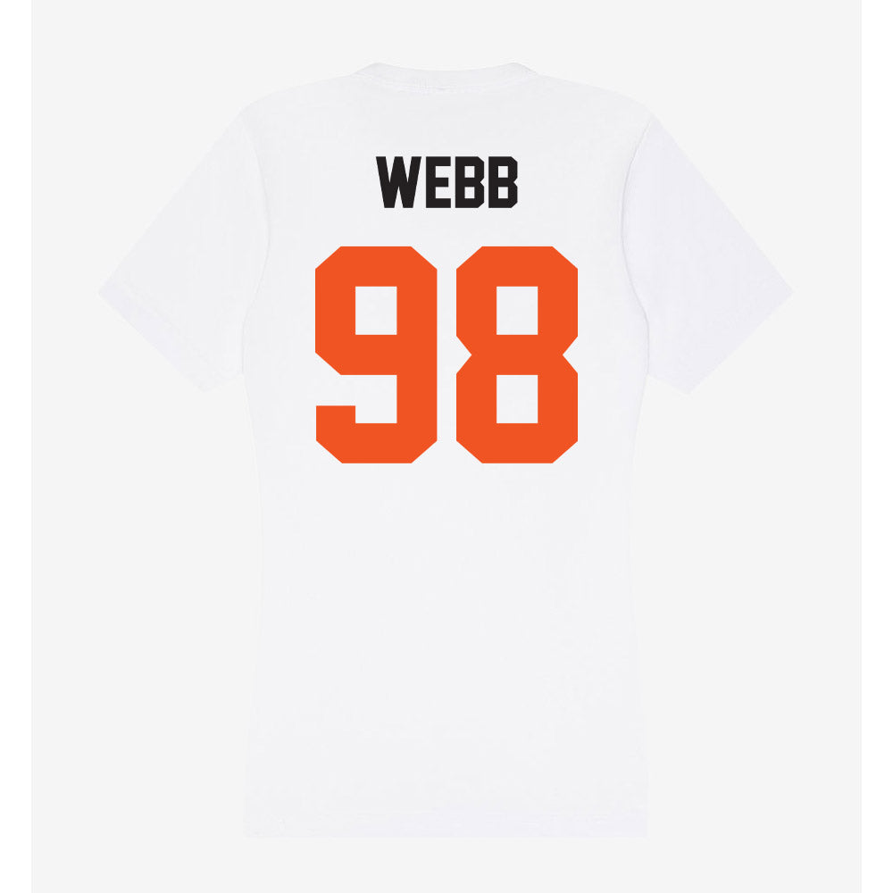 Oklahoma State - NCAA Football : Luke Webb - Women's V-Neck T-Shirt-1