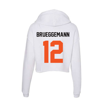 Oklahoma State - NCAA Baseball : Colin Brueggemann - Women's Crop Fleece Hoodie-1