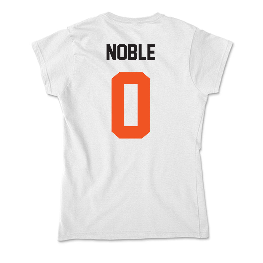 Oklahoma State - NCAA Women's Basketball : Quincy Noble - Soft Style Women’s T-Shirt-1