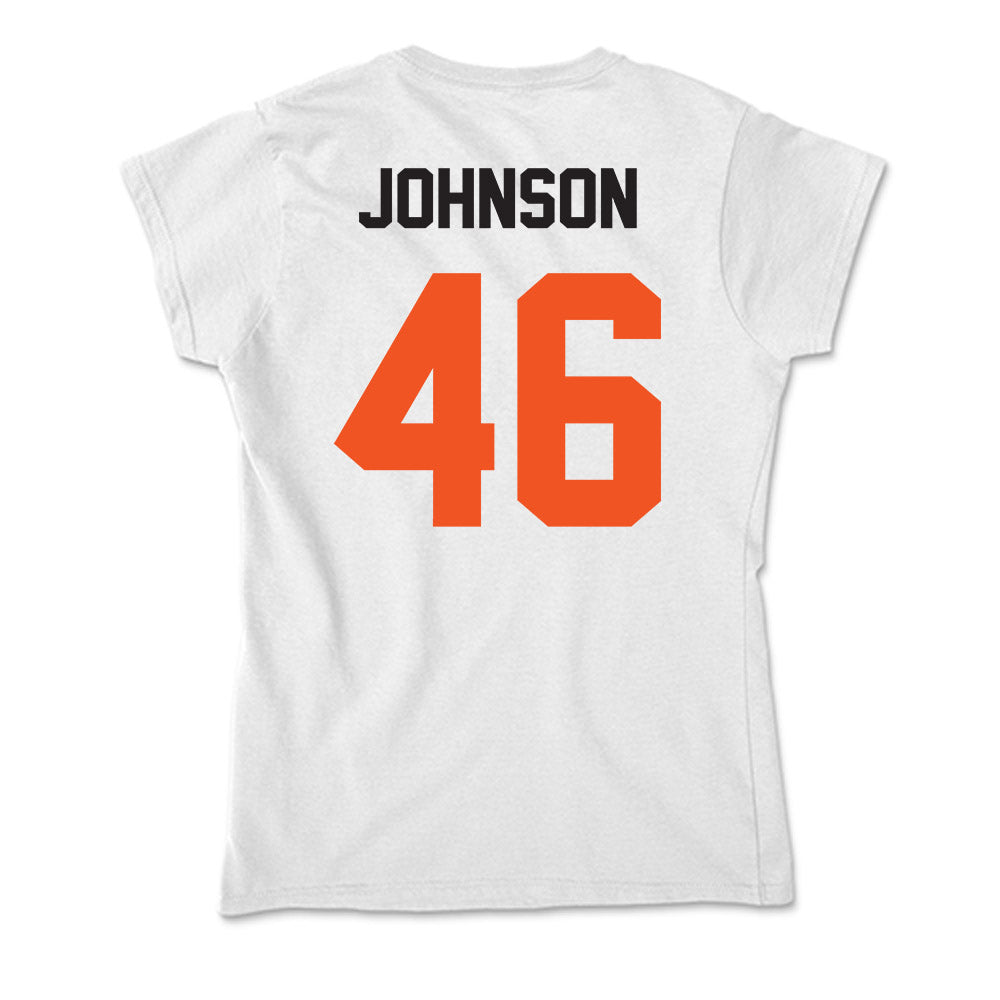 Oklahoma State - NCAA Football : Temerrick Johnson - Soft Style Women’s T-Shirt-1