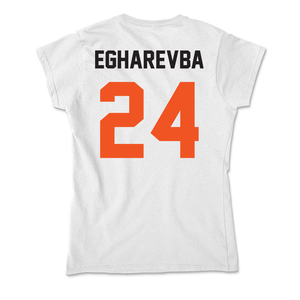 Oklahoma State - NCAA Women's Basketball : Praise Egharevba - Soft Style Women’s T-Shirt-1