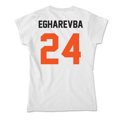 Oklahoma State - NCAA Women's Basketball : Praise Egharevba - Soft Style Women’s T-Shirt-1