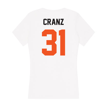 Oklahoma State - NCAA Baseball : Robert Cranz - Women's V-Neck T-Shirt-1