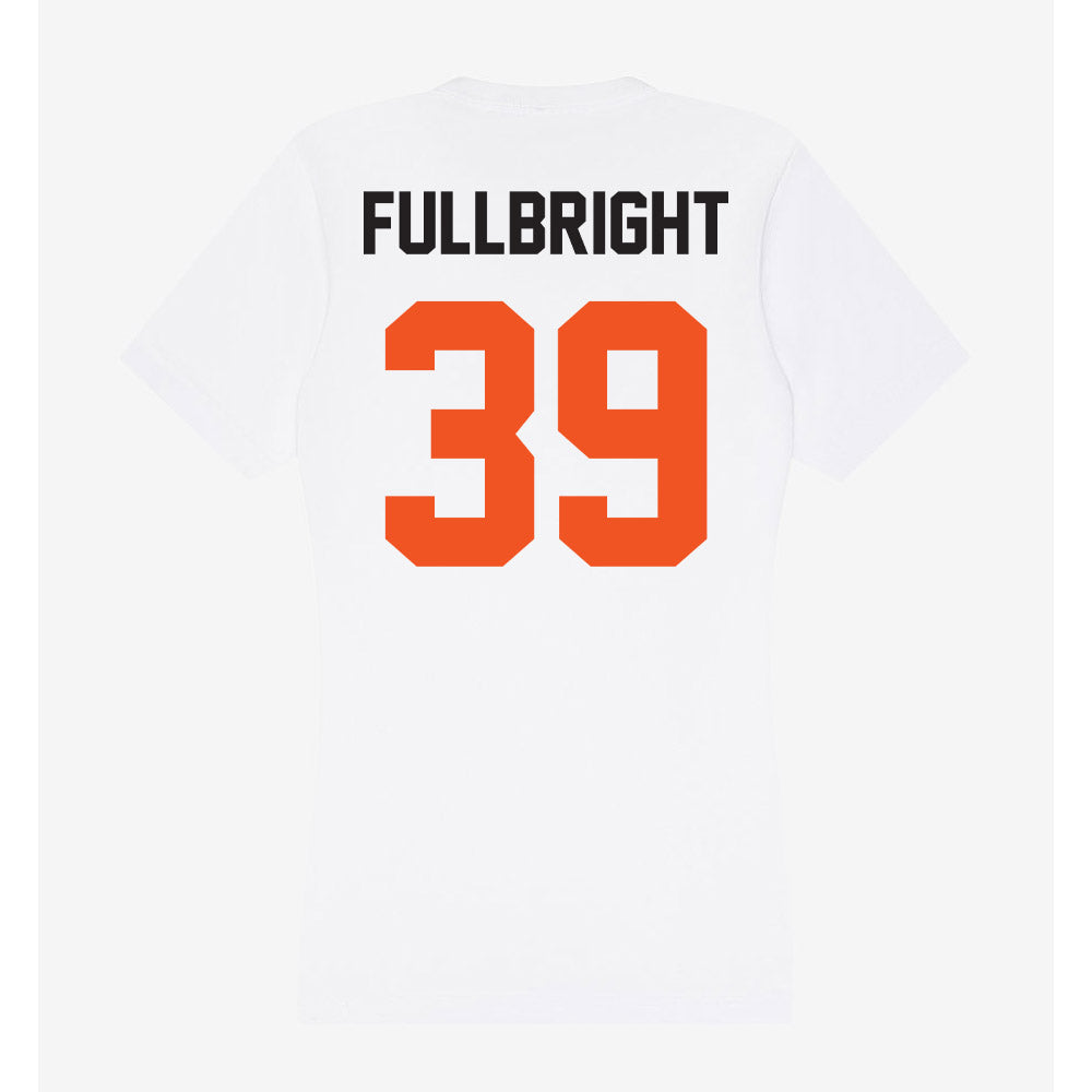 Oklahoma State - NCAA Football : Draden Fullbright - Women's V-Neck T-Shirt-1